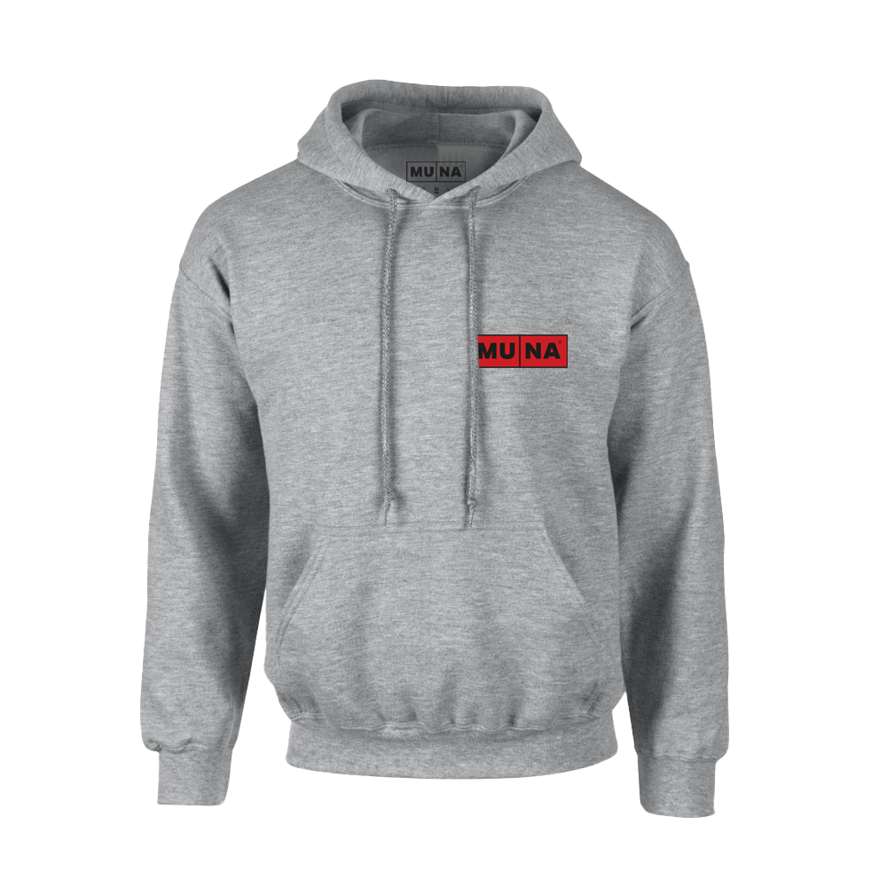 GBITW Red Logo Grey Gym Hoodie