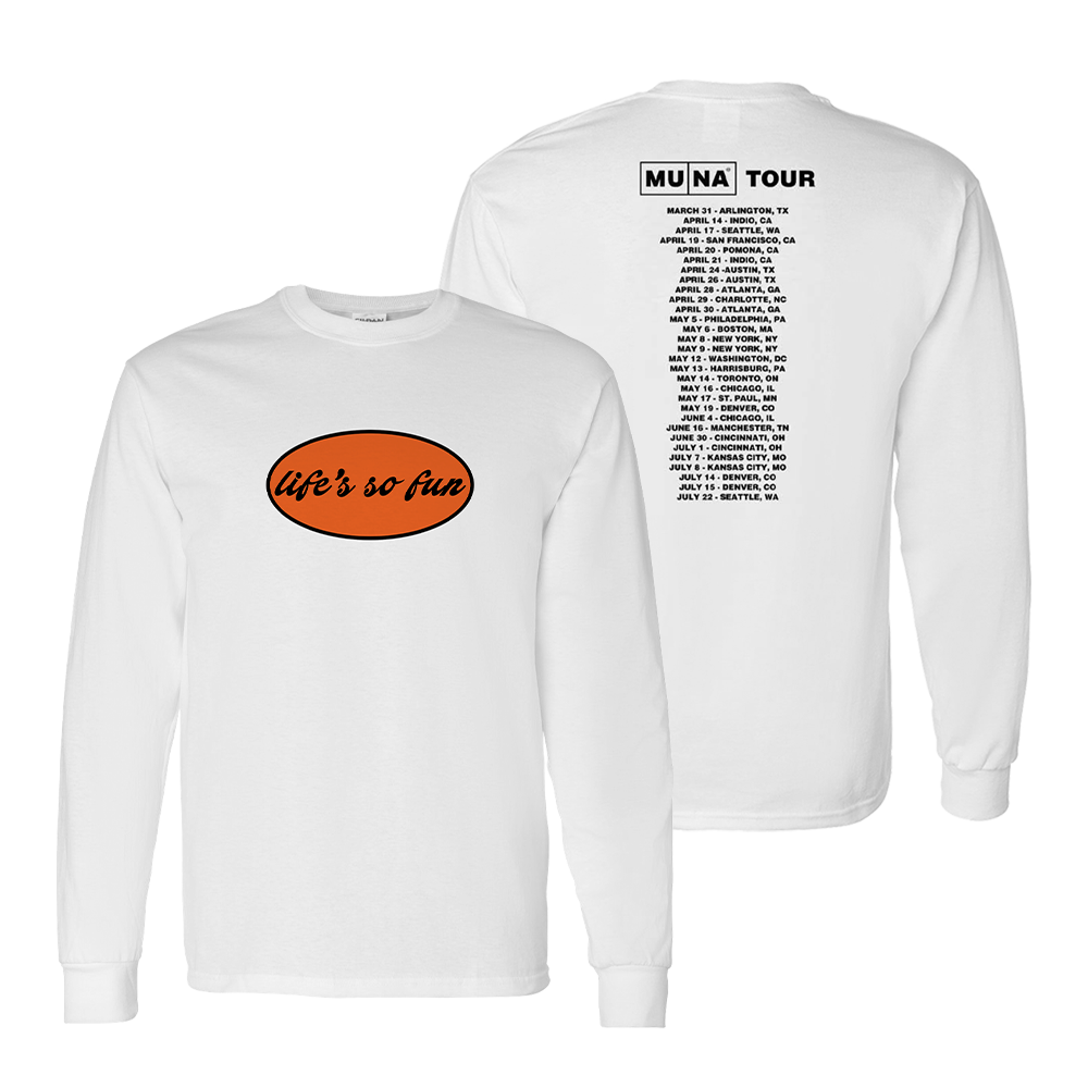 Life’s So Fun Tour 2023 White Long Sleeve