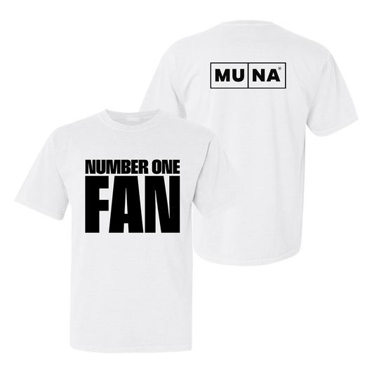 Number One Fan White Tee